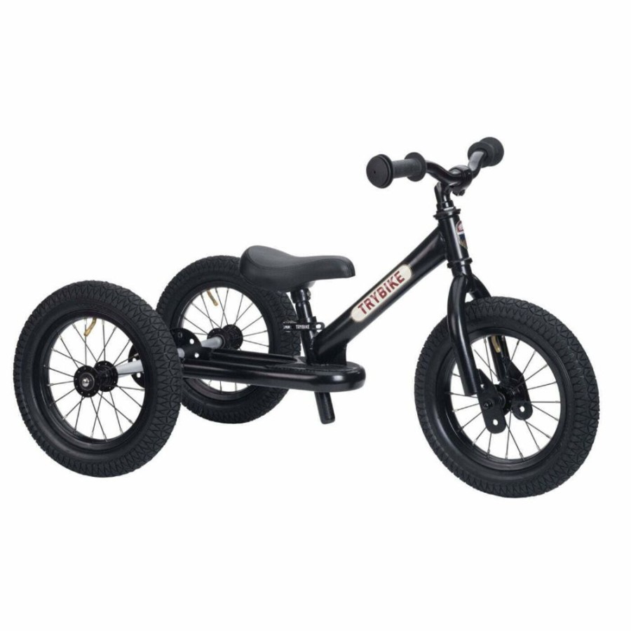 Outdoor Fun Little Dreamers | Trybike 2-In-1 Steel Black