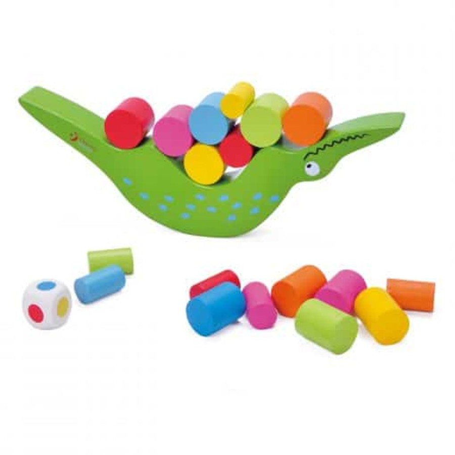 Wooden Toys Little Dreamers | Classic World Balancing Crocodile Game