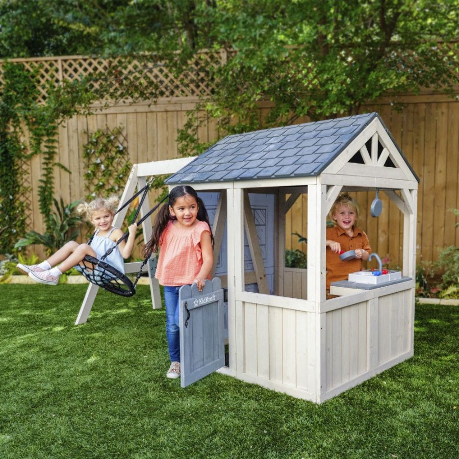 Outdoor Fun Little Dreamers | Kidkraft Savannah Swing Playhouse