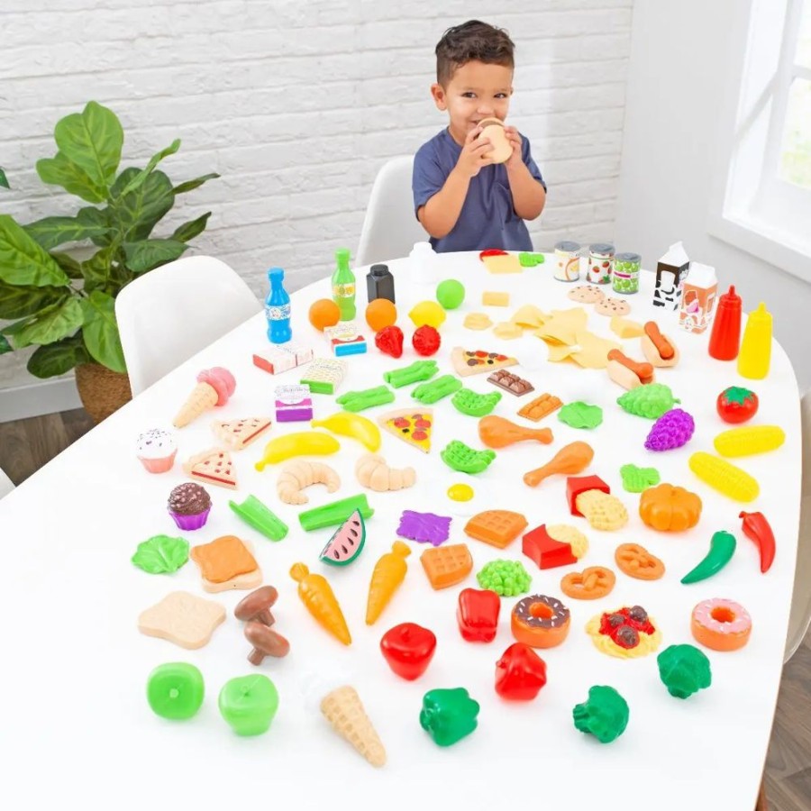 Wooden Toys Little Dreamers | Kidkraft Tasty Treats Pretend Food - 115 Piece