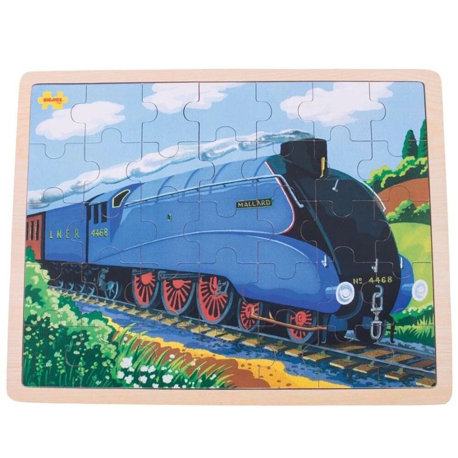 Wooden Toys Little Dreamers | Bigjigs Mallard Tray Puzzle - 35 Piece