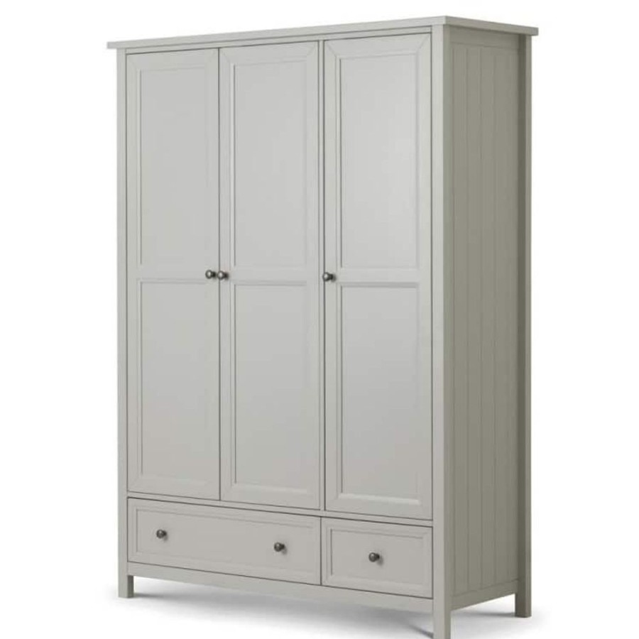 Kids Rooms Little Dreamers | Maine 3 Door Combination Wardrobe - Dove Grey