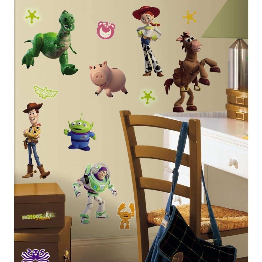 Accessories Little Dreamers | Roommates Disney Toy Story 3 Wall Decals - Glow In The Dark