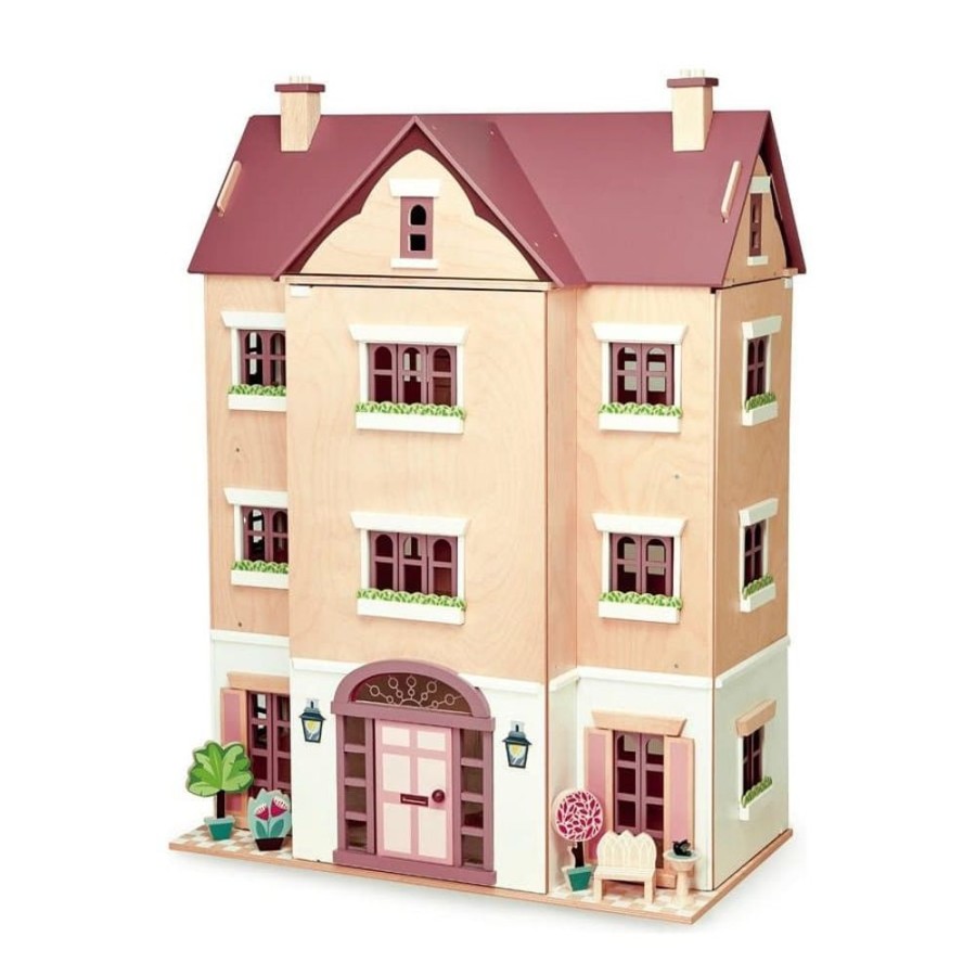 Wooden Toys Little Dreamers | Tenderleaf Fantail Hall Dollhouse