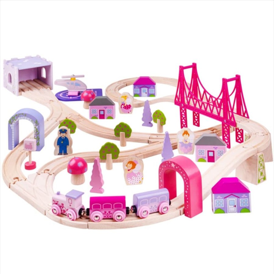 Wooden Toys Little Dreamers | Bigjigs Fairy Town Train Set