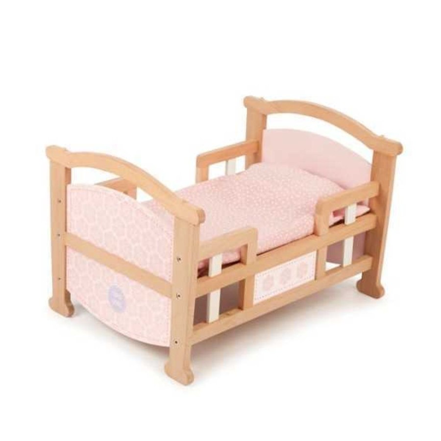 Wooden Toys Little Dreamers | Tidlo 2 In 1 Wooden Dolls Cradle