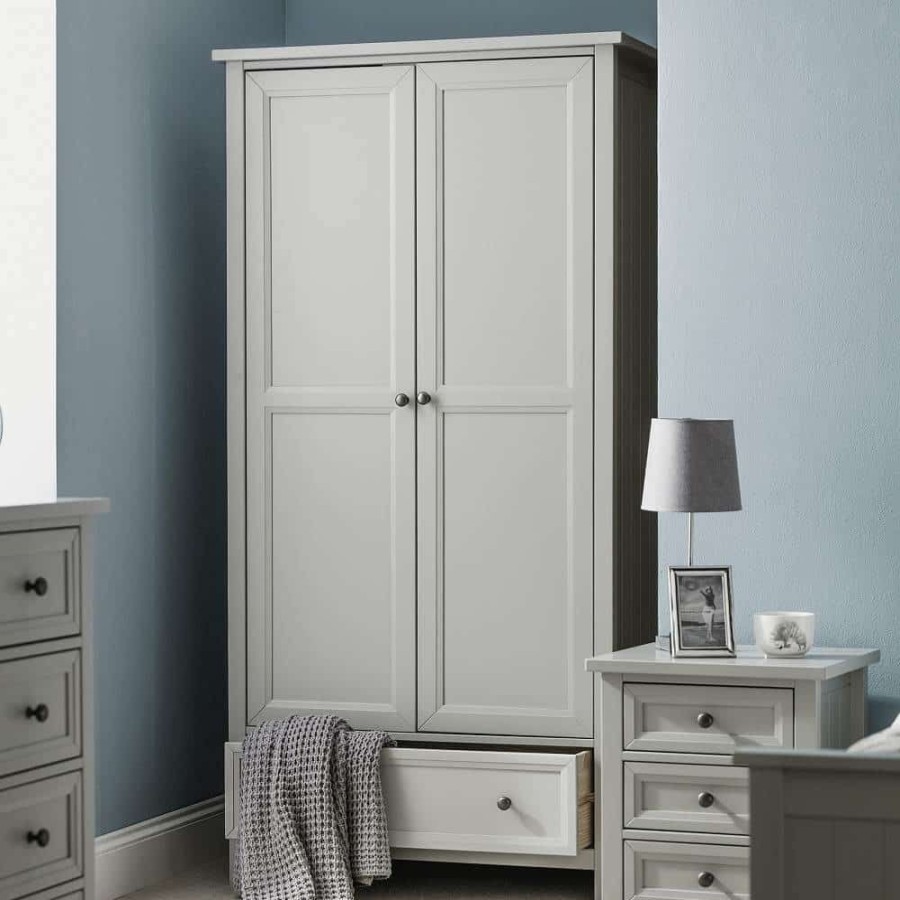 Kids Rooms Little Dreamers | Maine 2 Door Combination Wardrobe - Dove Grey