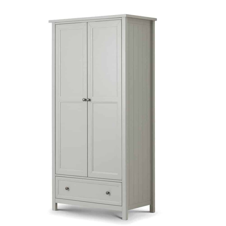 Kids Rooms Little Dreamers | Maine 2 Door Combination Wardrobe - Dove Grey