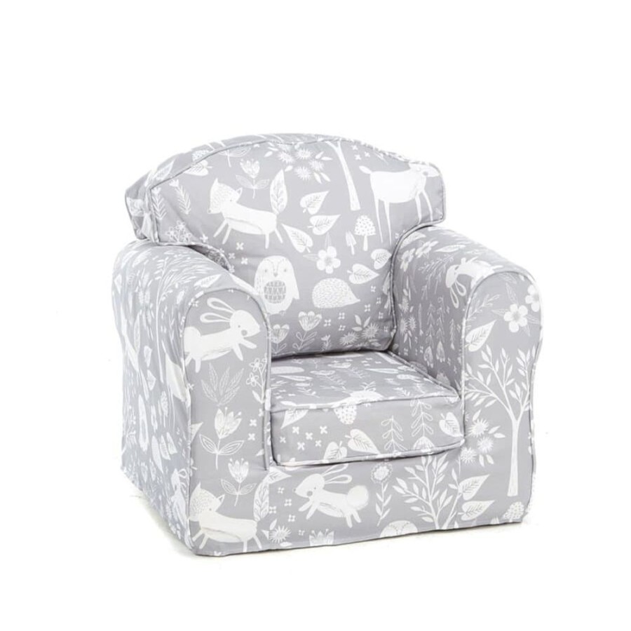 Accessories Little Dreamers | Kids Armchair - Woodland Grey