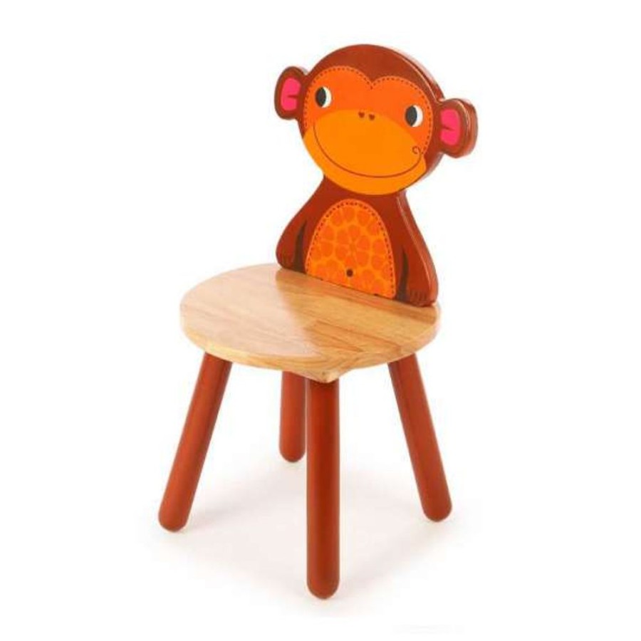 Accessories Little Dreamers | Tidlo Jungle Animal Chair Monkey