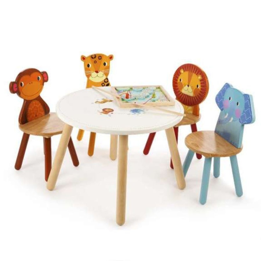 Accessories Little Dreamers | Tidlo Jungle Animal Chair Monkey