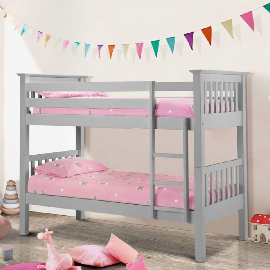 Kids Rooms Little Dreamers | Barcelona Bunk Bed Dove Grey