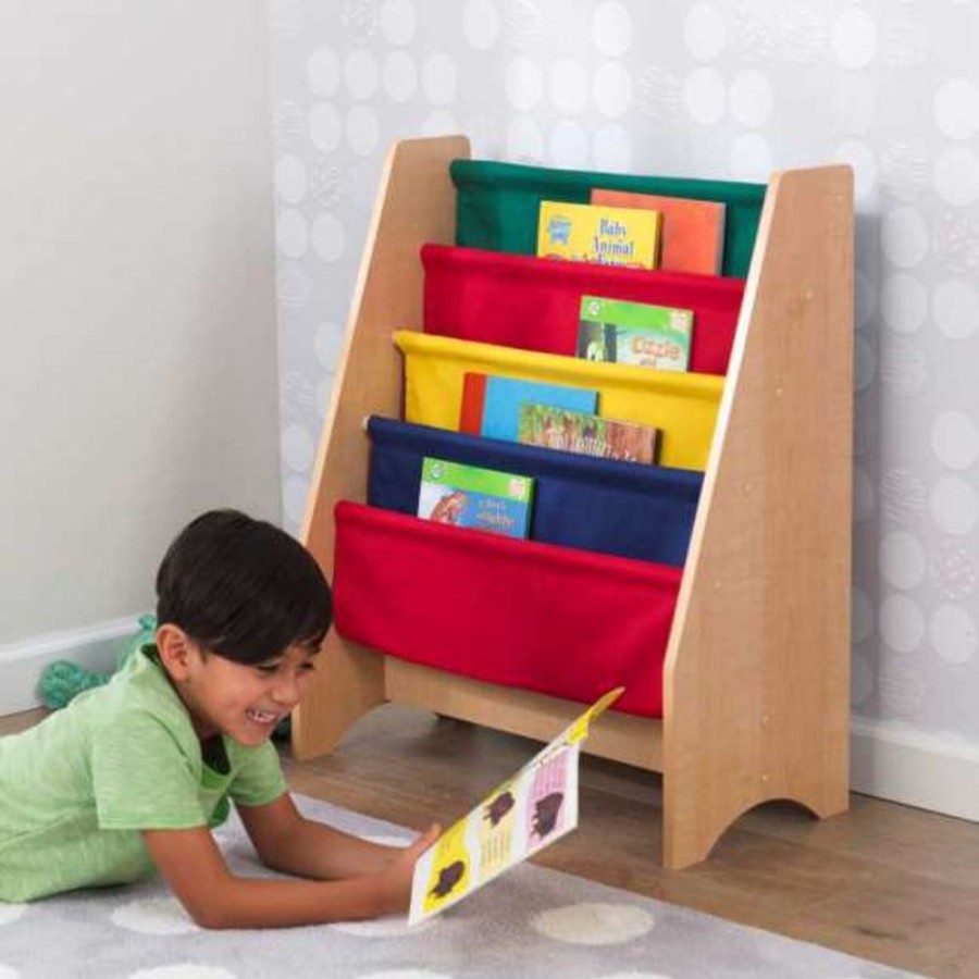 Wooden Toys Little Dreamers | Kidkraft Sling Bookcase - Primary