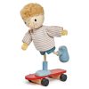 Wooden Toys Little Dreamers | Tenderleaf Toys Edward And His Skateboard