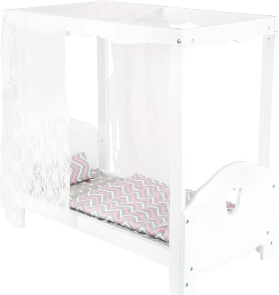 Wooden Toys Little Dreamers | Dolls Four Poster Bed