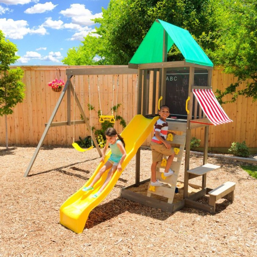 Outdoor Fun Little Dreamers | Kidkraft Newport Wooden Playset