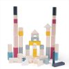 Wooden Toys Little Dreamers | Bigjigs Drum Of 50 Blocks Fsc