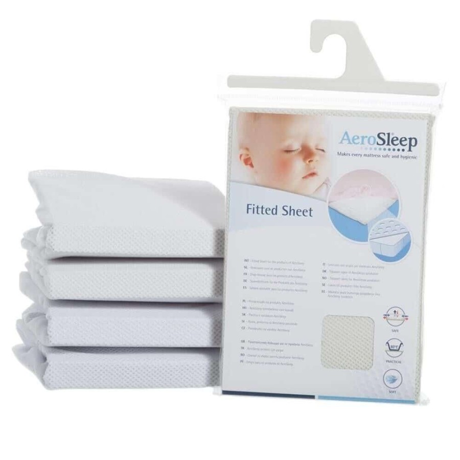 Accessories Little Dreamers | Aerosleep Fitted Sheet Crib 75 X 34 Cm