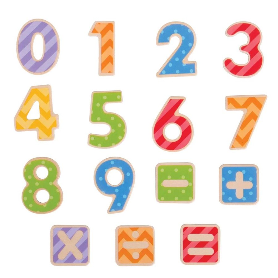 Wooden Toys Little Dreamers | Bigjigs Magnetic Numbers