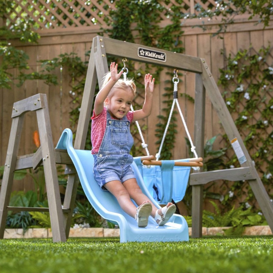 Outdoor Fun Little Dreamers | Kidkraft First Play Wooden Swing Set