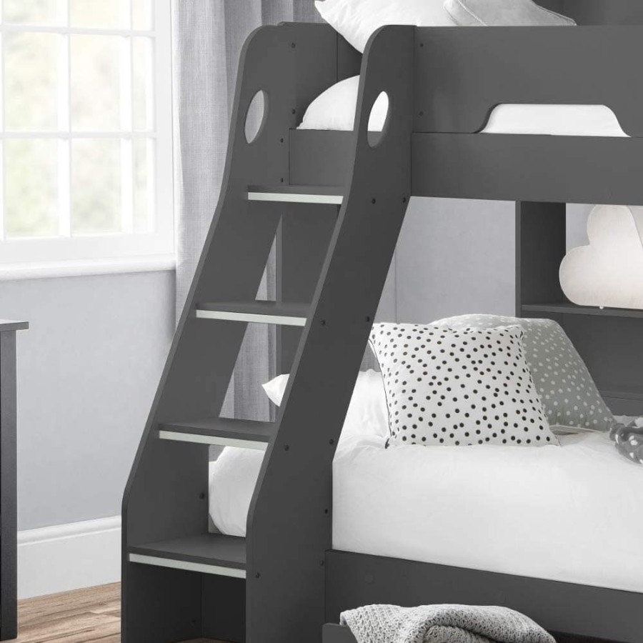 Kids Rooms Little Dreamers | Orion Triple Sleeper - Anthracite