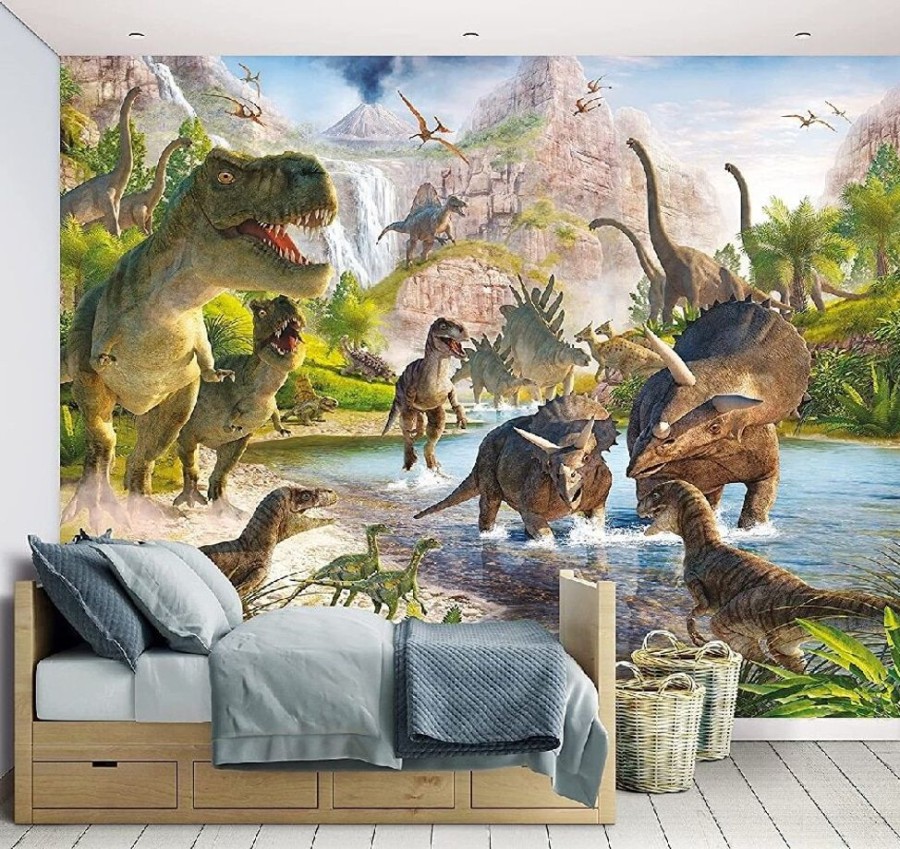 Accessories Little Dreamers | Walltastic Dinosaur Land Wall Mural