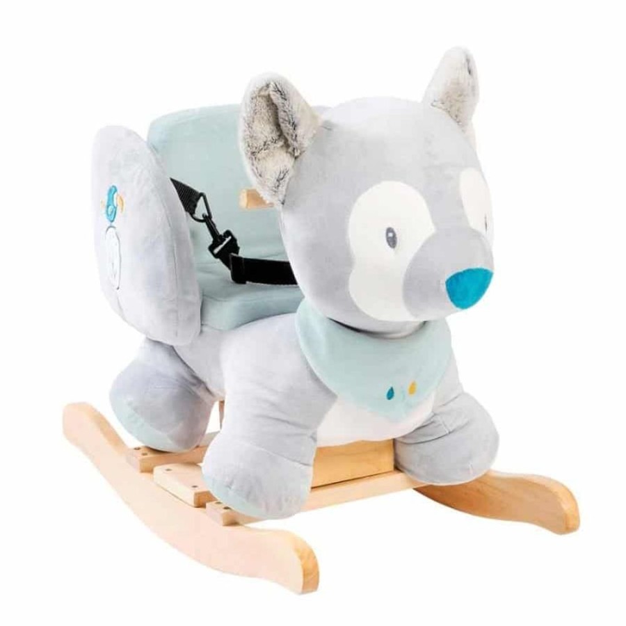 Wooden Toys Little Dreamers | Nattou Rocker Tiloo The Wolf