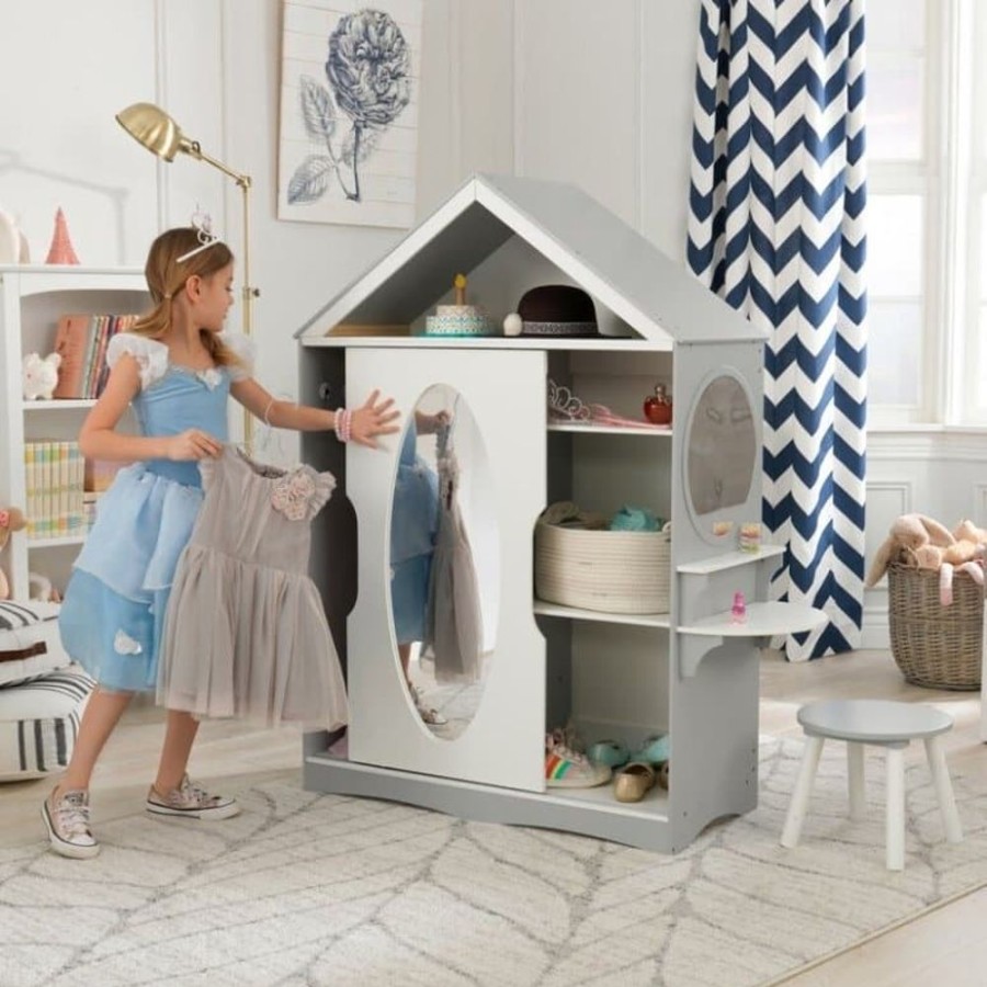 Wooden Toys Little Dreamers | Kidkraft Dress Up Armoire And Vanity