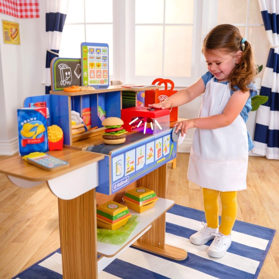 Wooden Toys Little Dreamers | Kidkraft 2-In-1 Restaurant & Delivery