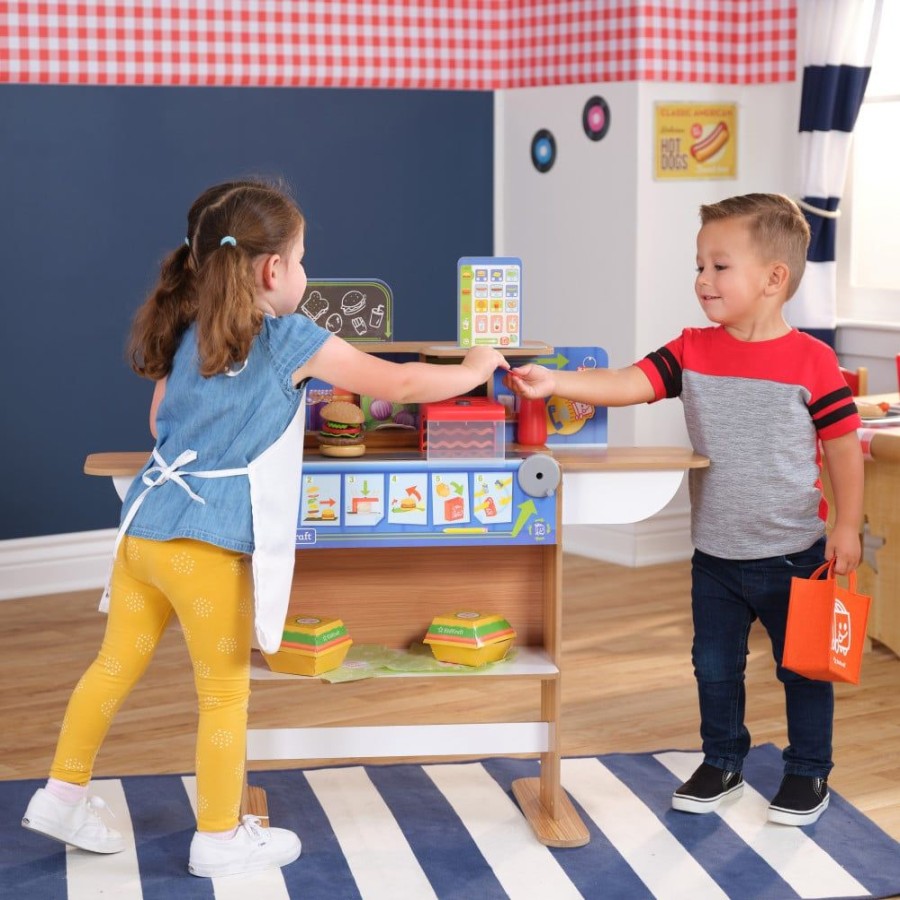 Wooden Toys Little Dreamers | Kidkraft 2-In-1 Restaurant & Delivery