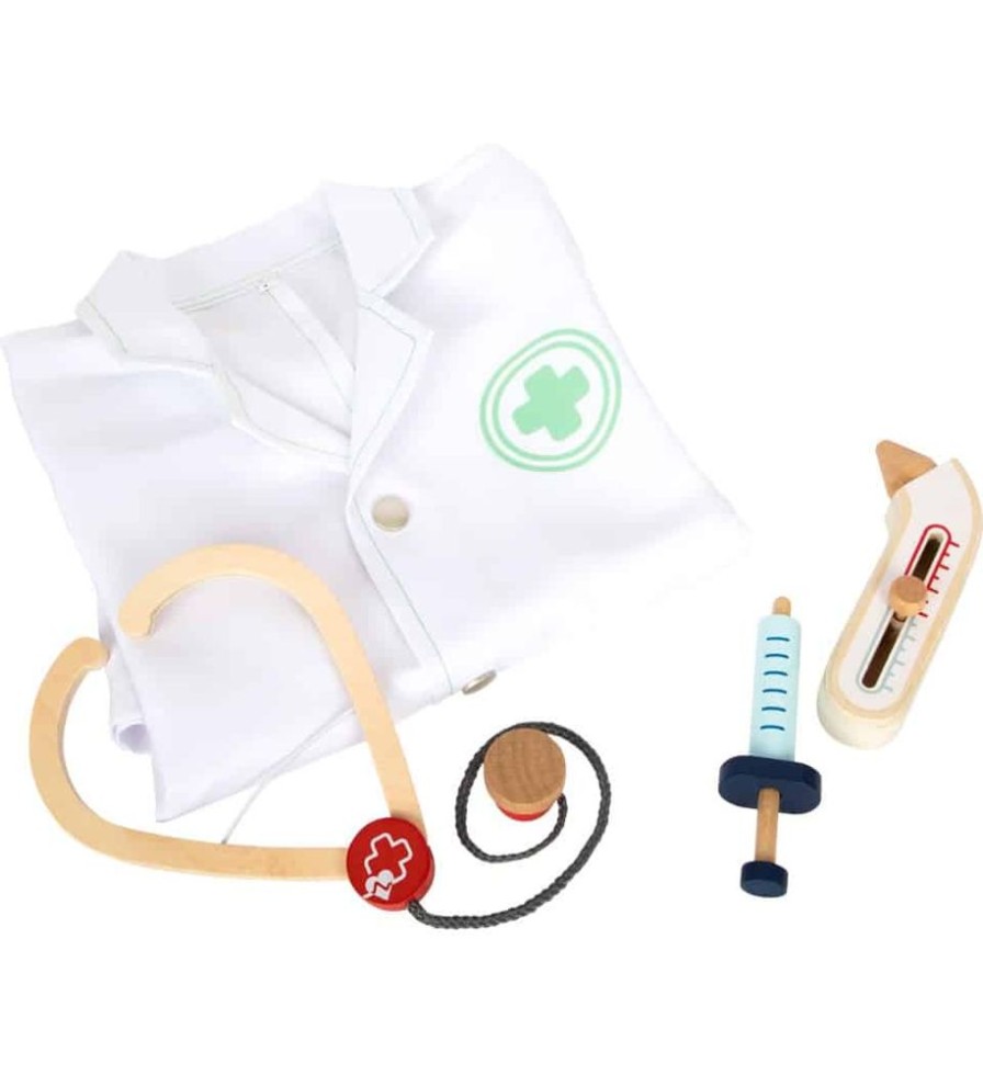 Wooden Toys Little Dreamers | Doctor/Nurse Dress Up Set