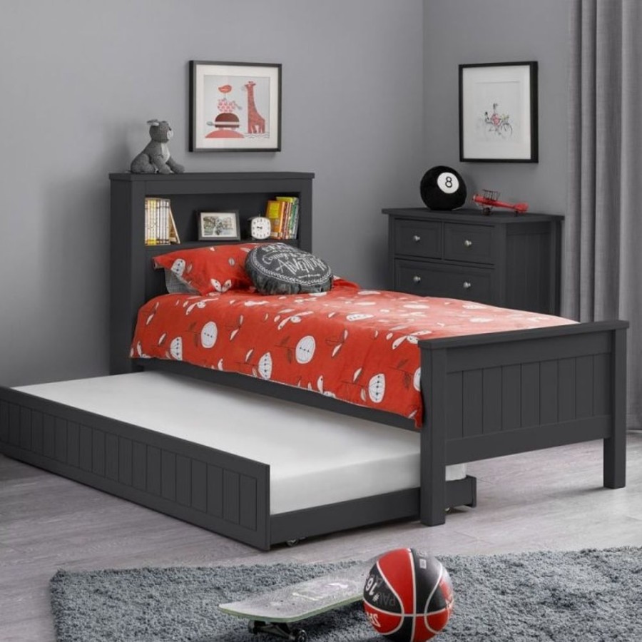 Kids Rooms Little Dreamers | Maine Bookcase Bed - Anthracite