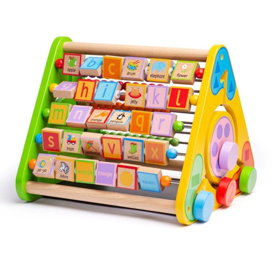 Wooden Toys Little Dreamers | Bigjigs Triangular Activity Centre