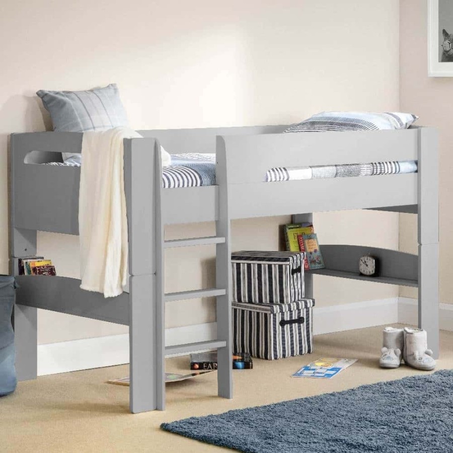 Kids Rooms Little Dreamers | Pluto Midsleeper Dove Grey