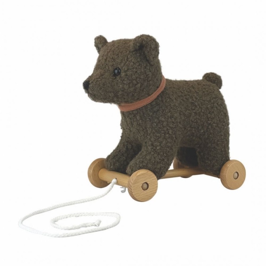 Wooden Toys Little Dreamers | Egmont Pull Along Raoul The Bear