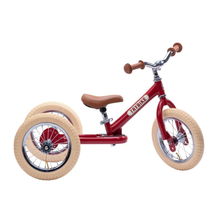 Outdoor Fun Little Dreamers | Trybike 2-In-1 Steel Vintage Red