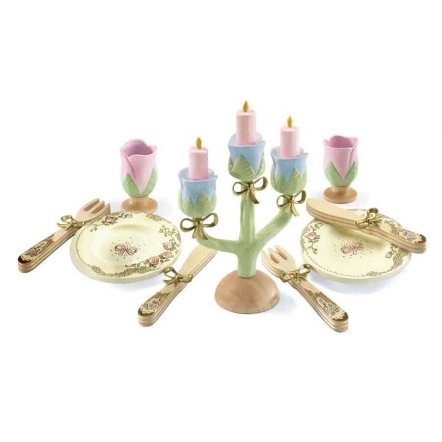 Wooden Toys Little Dreamers | Djeco Princess Dishes