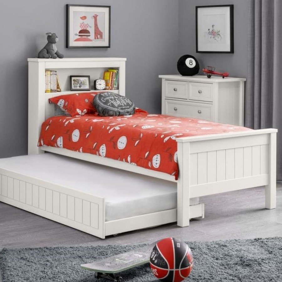 Kids Rooms Little Dreamers | Maine Bookcase Bed - Surf White