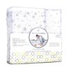 Accessories Little Dreamers | Breathablebaby Cotbed Set Bumper & Sheets Grey Stars