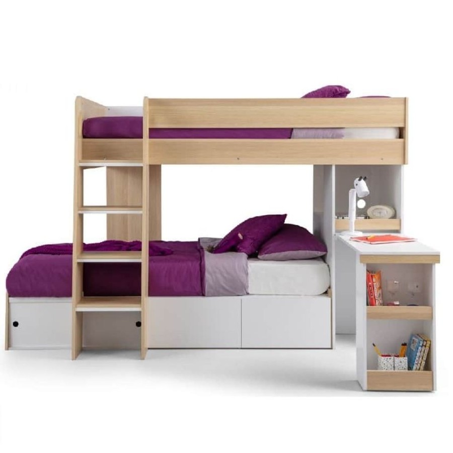 Kids Rooms Little Dreamers | Eclipse Bunk Bed Oak