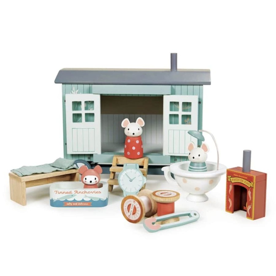 Wooden Toys Little Dreamers | Tenderleaf Toys Secret Meadow Shepherds Hut