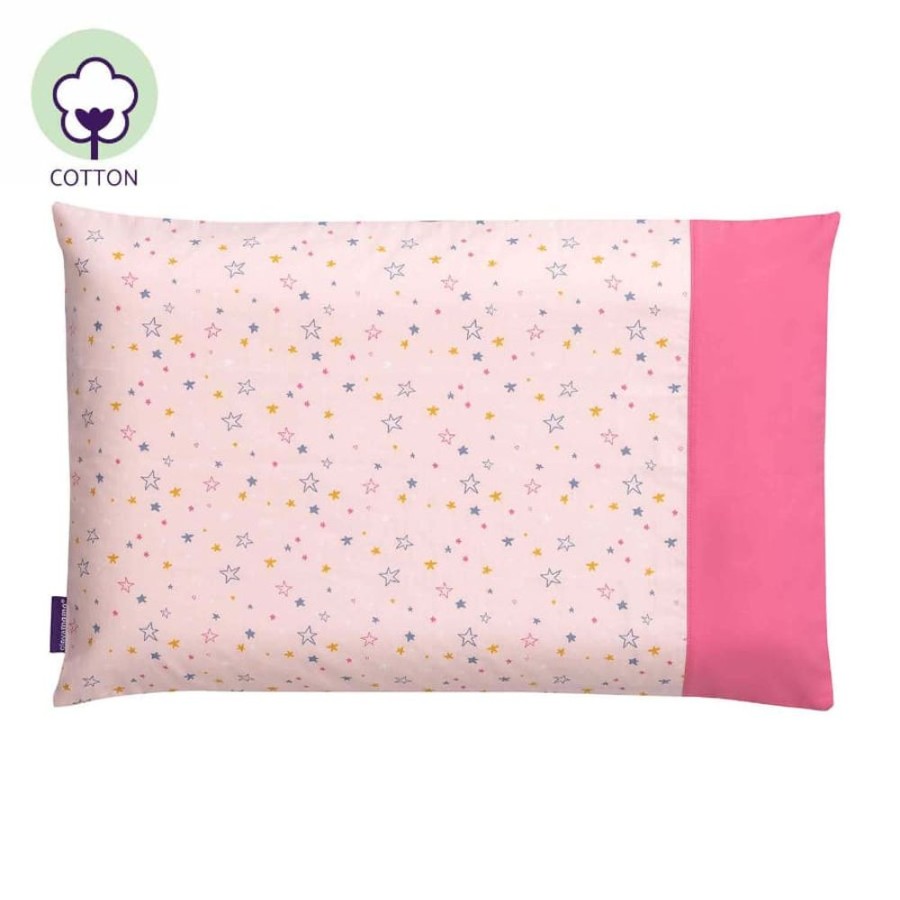 Accessories Little Dreamers | Clevafoam Toddler Pillow Cover - Pink