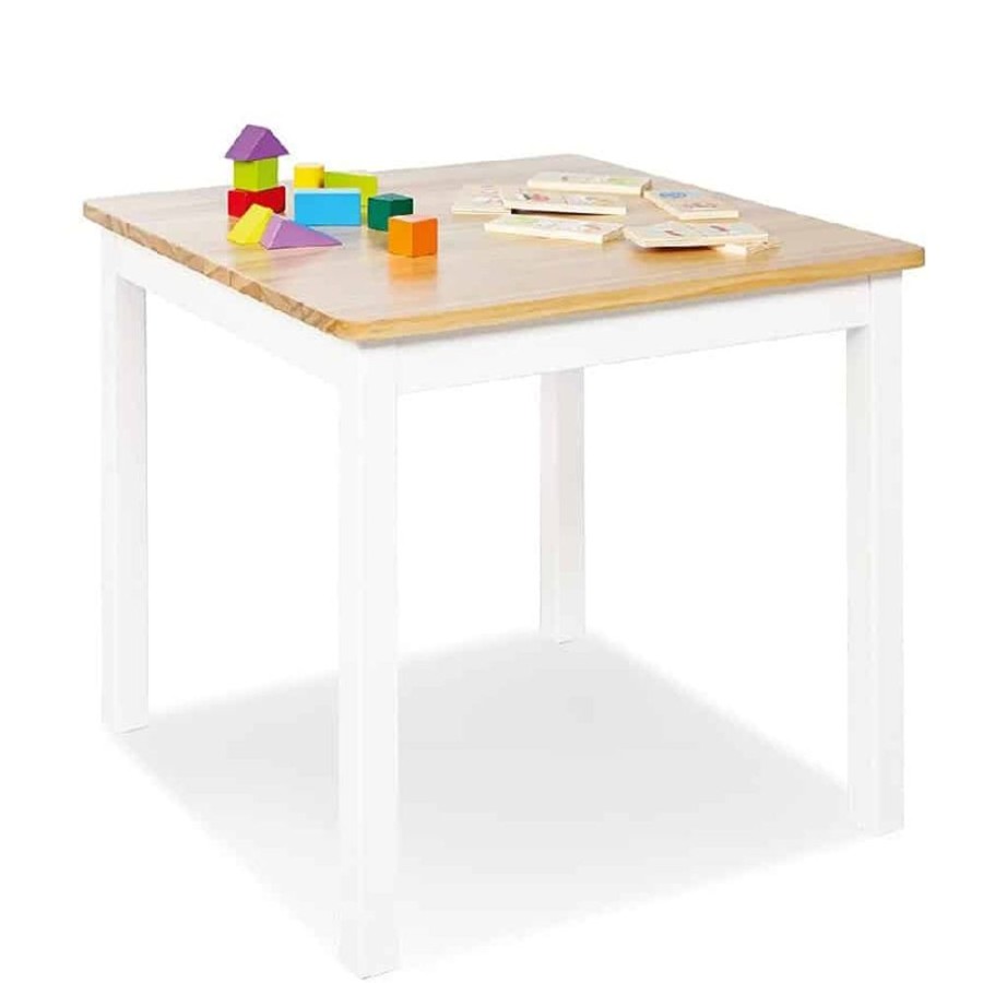 Accessories Little Dreamers | Pinolino Table And 2 Chairs Fenna White / Natural