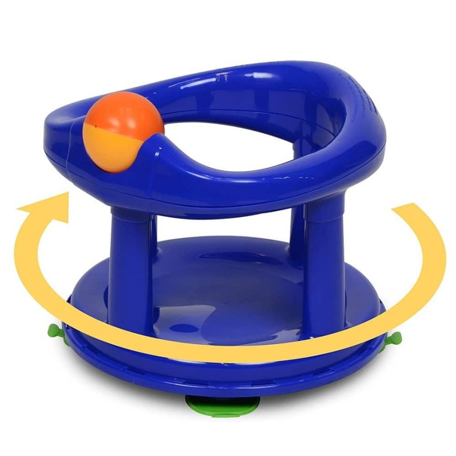 At Home Little Dreamers | Safety 1St Swivel Baby Bath Seat - Blue