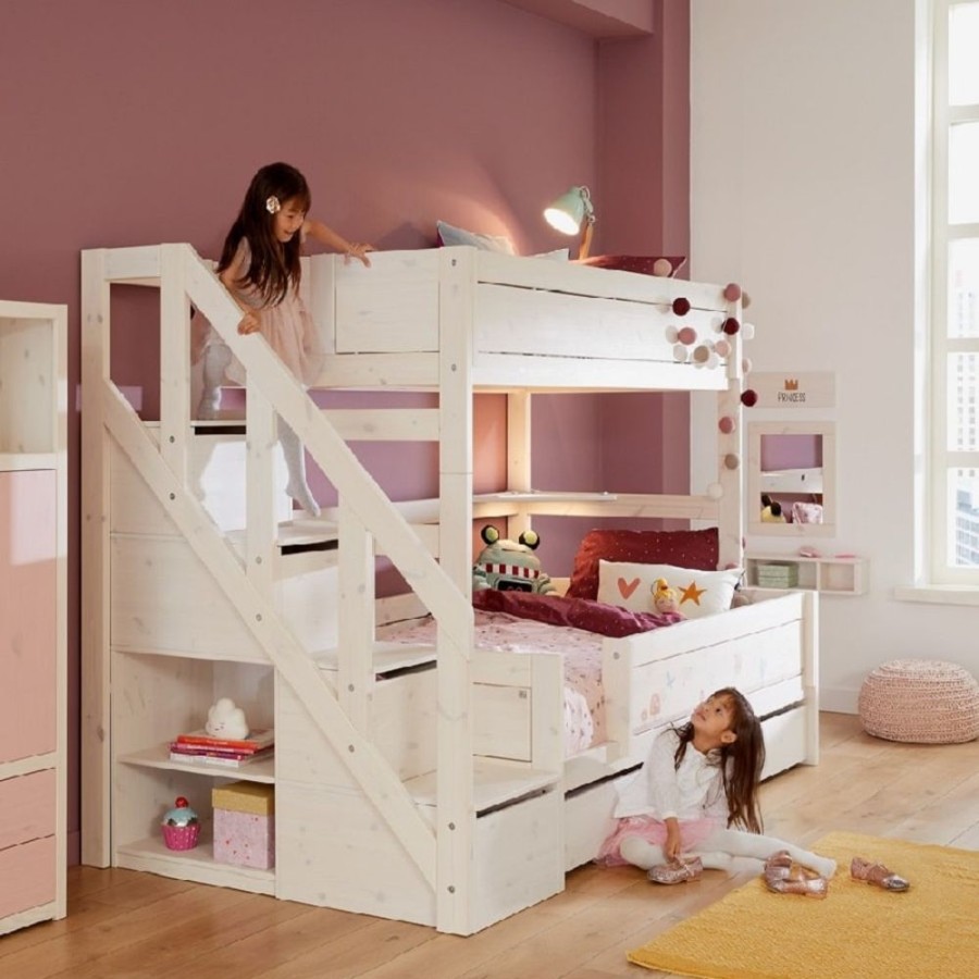 Kids Rooms Little Dreamers | Lifetime Family Bunk Bed With Steps