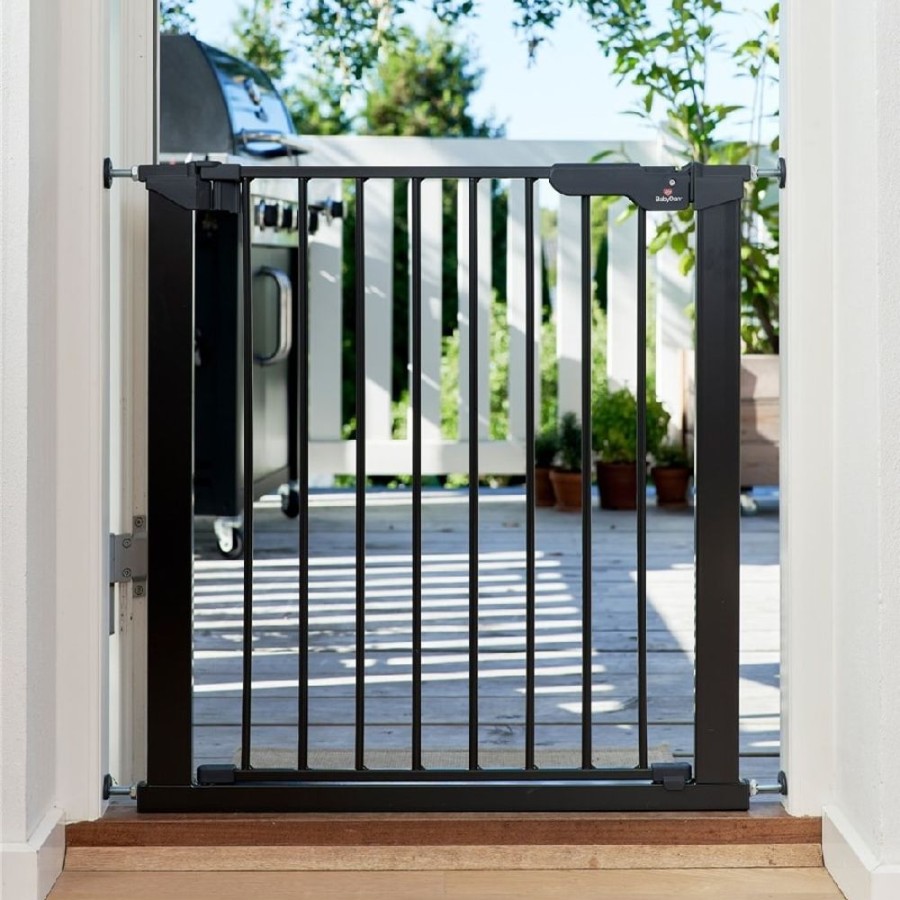 At Home Little Dreamers | Babydan Asta Pressure Fit Safety Gate - Black