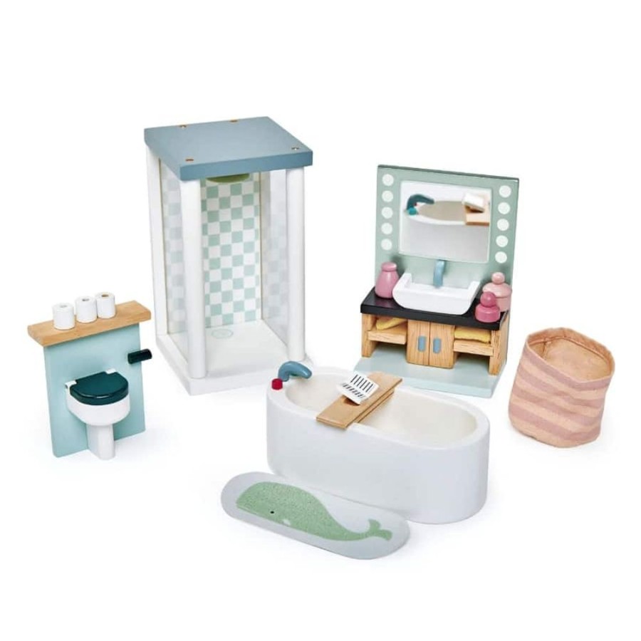 Wooden Toys Little Dreamers | Tenderleaf Toys Bathroom Set