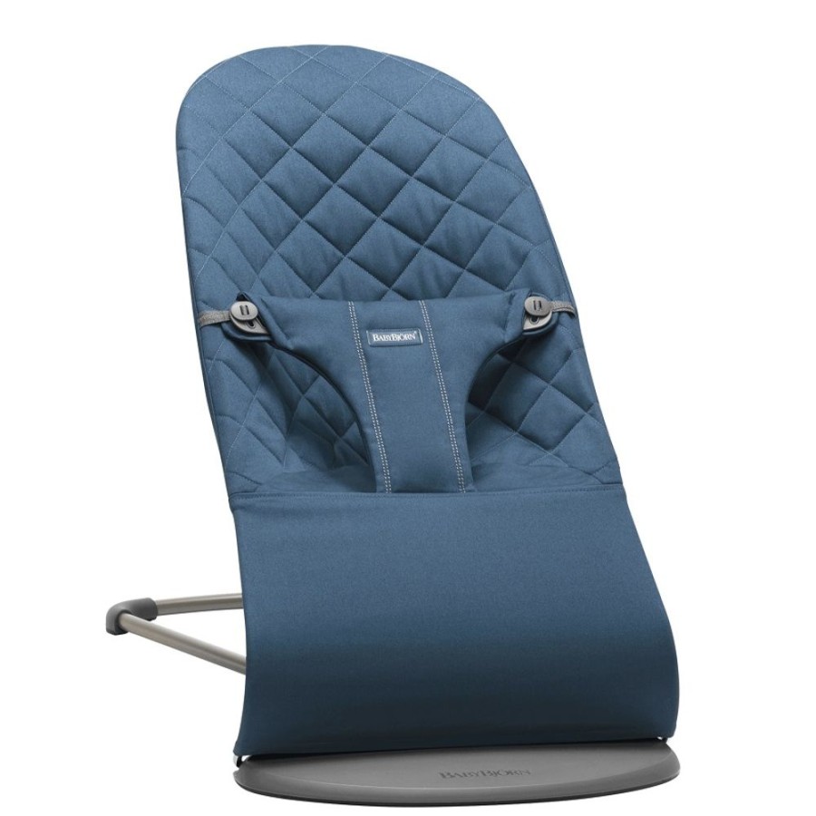 At Home Little Dreamers | Babybjorn Bouncer Bliss Cotton Midnight Blue