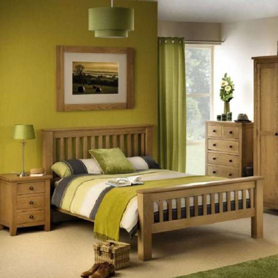 Kids Rooms Little Dreamers | Amsterdam Oak Bed High Foot End / Double