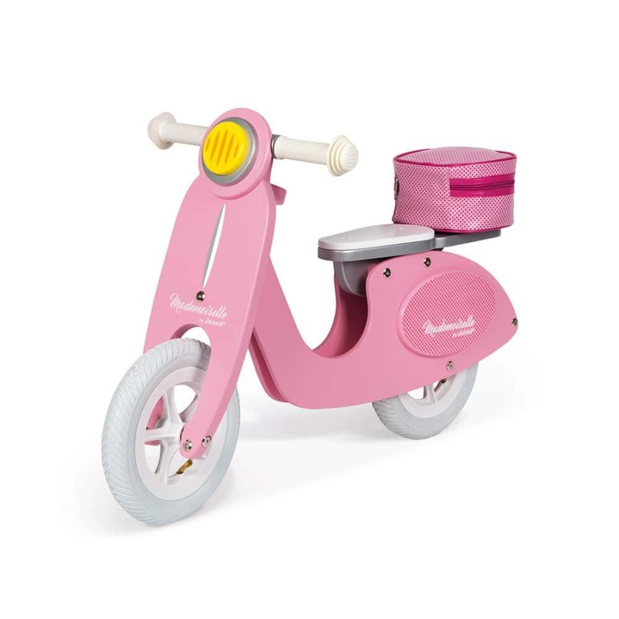 Wooden Toys Little Dreamers | Janod Mademoiselle Pink Scooter